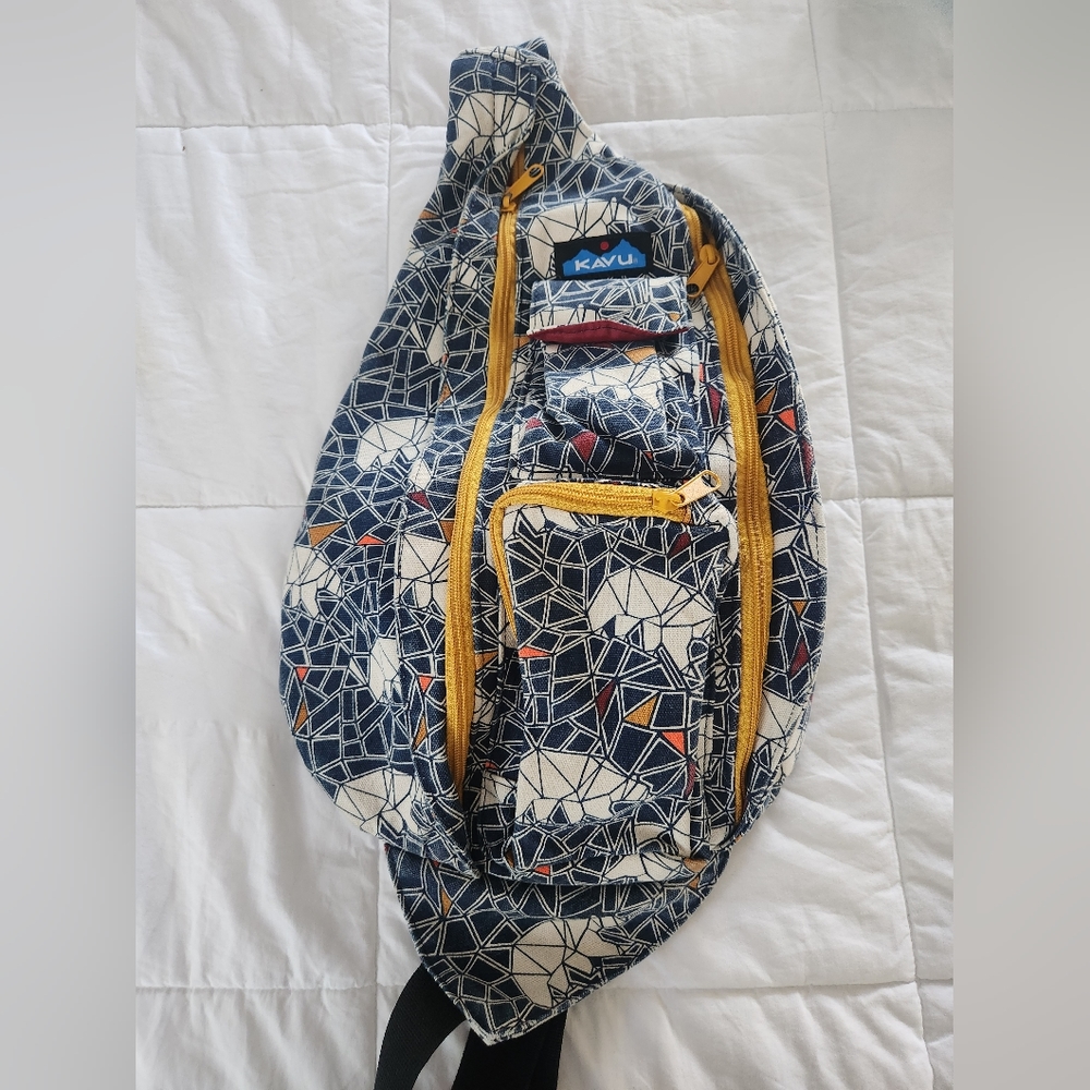 KAVU Original Rope Bag Sling Pack : Polar Mosaic